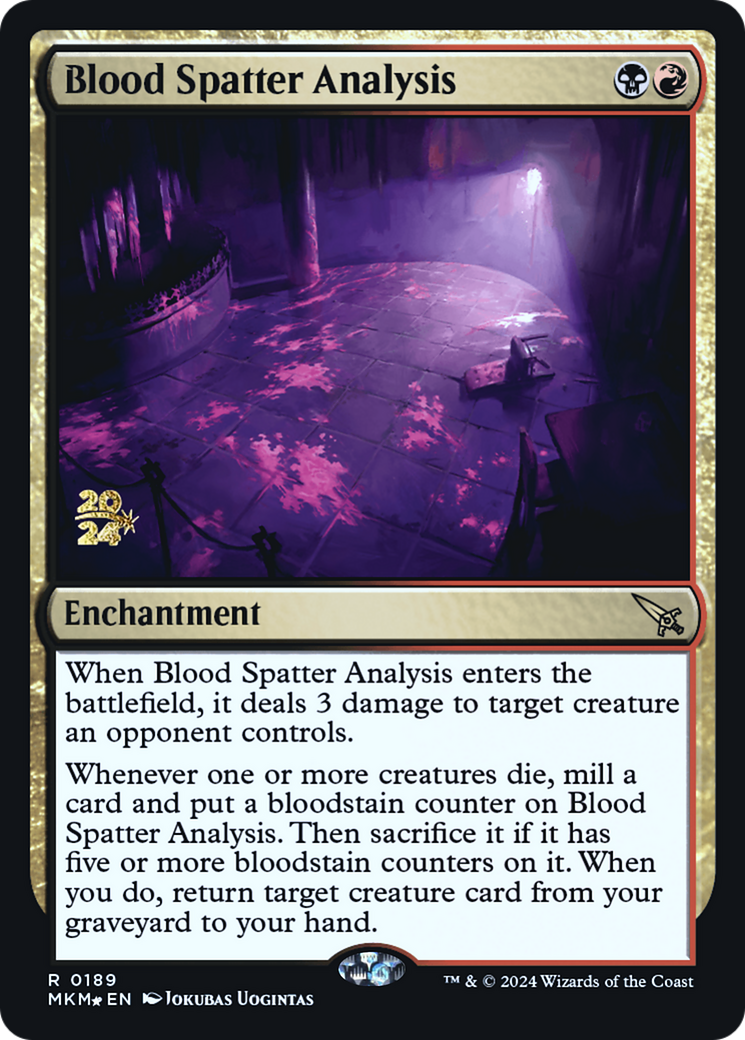 Blood Spatter Analysis [Murders at Karlov Manor Prerelease Promos] | Arkham Games and Comics