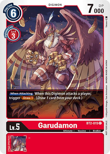 Garudamon [BT2-015] (Official Tournament Pack Vol.3) [Release Special Booster Promos] | Arkham Games and Comics