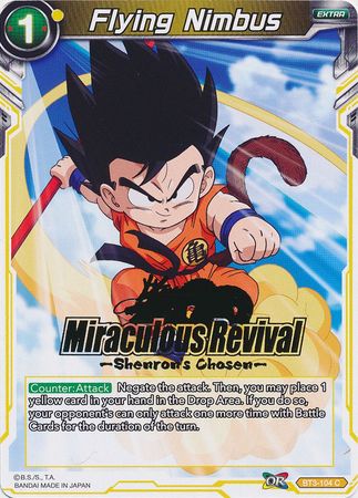 Flying Nimbus (Shenron's Chosen Stamped) (BT3-104) [Tournament Promotion Cards] | Arkham Games and Comics