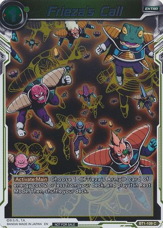 Frieza's Call (Event Pack 3 - 2019) (BT1-109_PR) [Promotion Cards] | Arkham Games and Comics