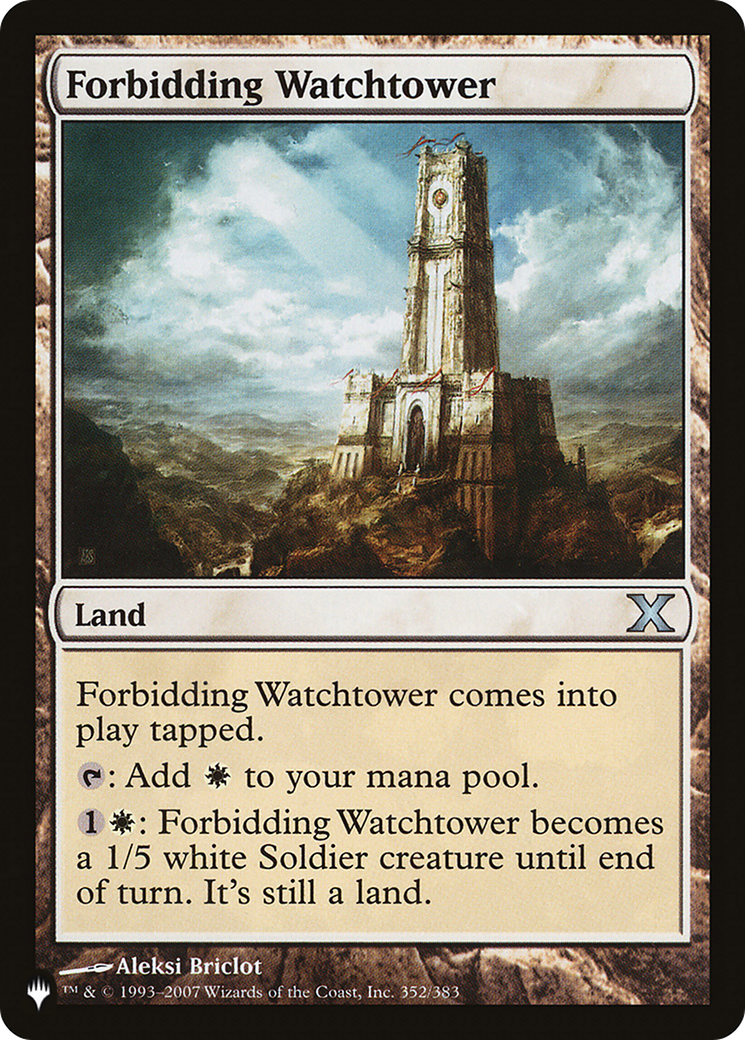 Forbidding Watchtower [The List] | Arkham Games and Comics