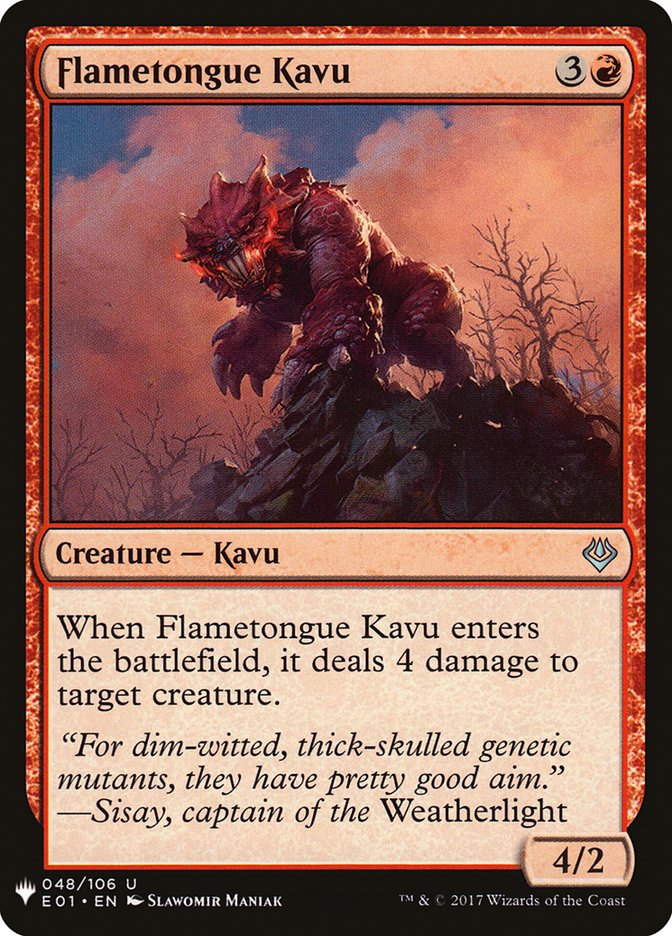 Flametongue Kavu [Mystery Booster] | Arkham Games and Comics