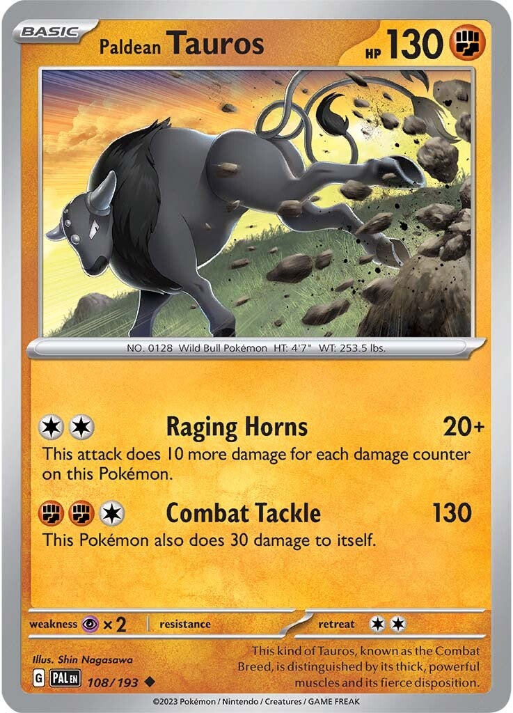 Paldean Tauros (108/193) [Scarlet & Violet: Paldea Evolved] | Arkham Games and Comics