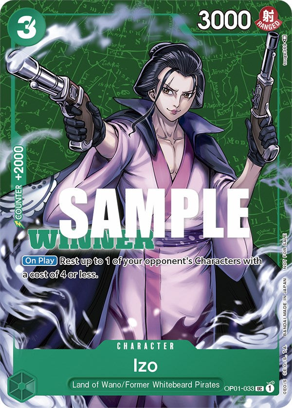 Izo (Tournament Pack Vol. 2) [Winner] [One Piece Promotion Cards] | Arkham Games and Comics