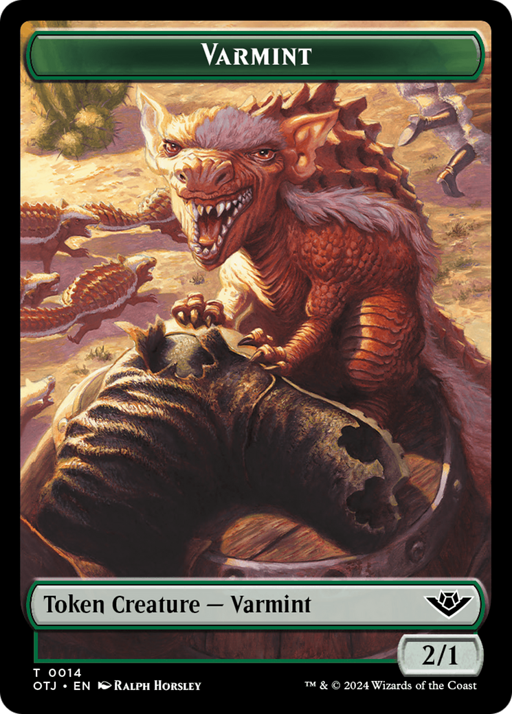 Varmint Token [Outlaws of Thunder Junction Tokens] | Arkham Games and Comics