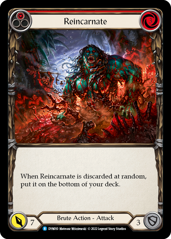 Reincarnate (Red) [DYN010] (Dynasty)  Rainbow Foil | Arkham Games and Comics