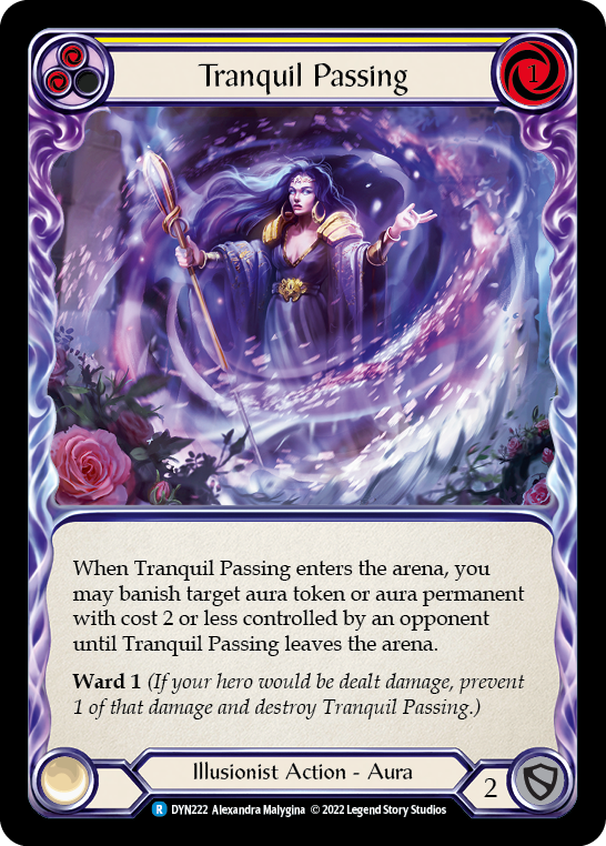 Tranquil Passing (Yellow) [DYN222] (Dynasty)  Rainbow Foil | Arkham Games and Comics