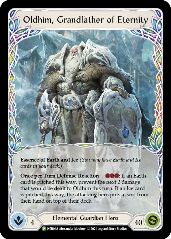 Oldhim, Grandfather of Eternity [HER048] (Promo)  Rainbow Foil | Arkham Games and Comics