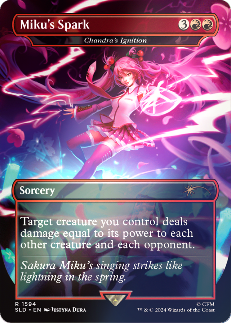 Miku's Spark - Chandra's Ignition (Rainbow Foil) [Secret Lair Drop Series] | Arkham Games and Comics