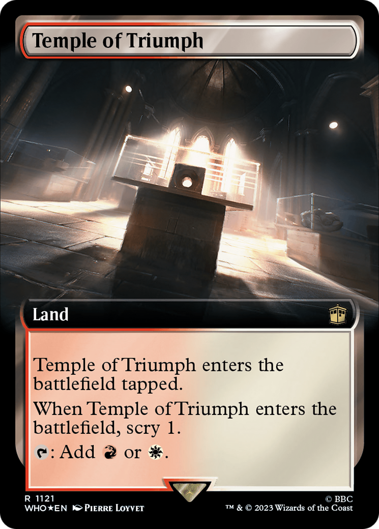 Temple of Triumph (Extended Art) (Surge Foil) [Doctor Who] | Arkham Games and Comics