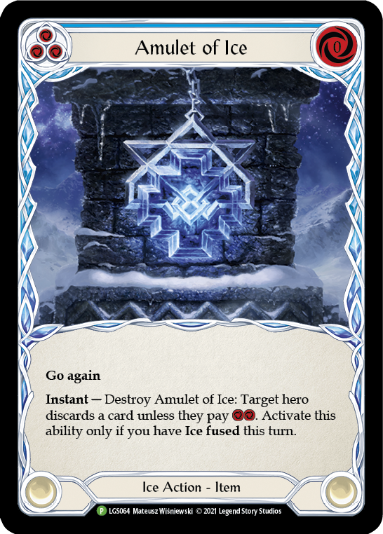 Amulet of Ice [LGS064] (Promo)  Cold Foil | Arkham Games and Comics