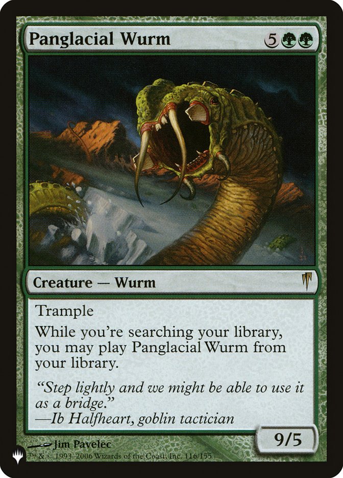 Panglacial Wurm [The List] | Arkham Games and Comics