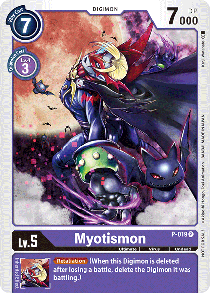 Myotismon [P-019] [Promotional Cards] | Arkham Games and Comics