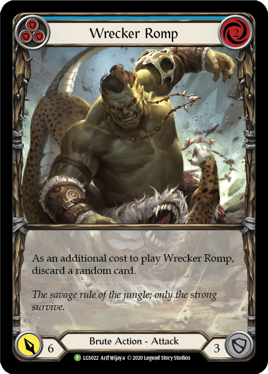 Wrecker Romp (Blue) [LGS022] (Promo)  Rainbow Foil | Arkham Games and Comics