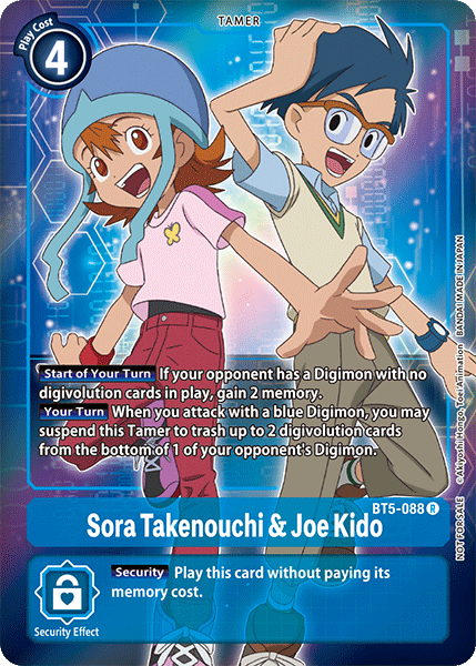 Sora Takenouchi & Joe Kido [BT5-088] (Buy-A-Box Promo) [Battle of Omni Promos] | Arkham Games and Comics