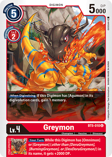 Greymon [BT5-010] [Battle of Omni] | Arkham Games and Comics