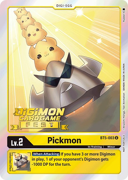 Pickmon [BT5-003] (Digimon Card Game Fest 2022) [Battle of Omni Promos] | Arkham Games and Comics