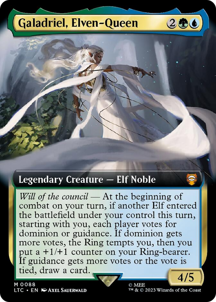 Galadriel, Elven-Queen (Extended Art) [The Lord of the Rings: Tales of Middle-Earth Commander] | Arkham Games and Comics