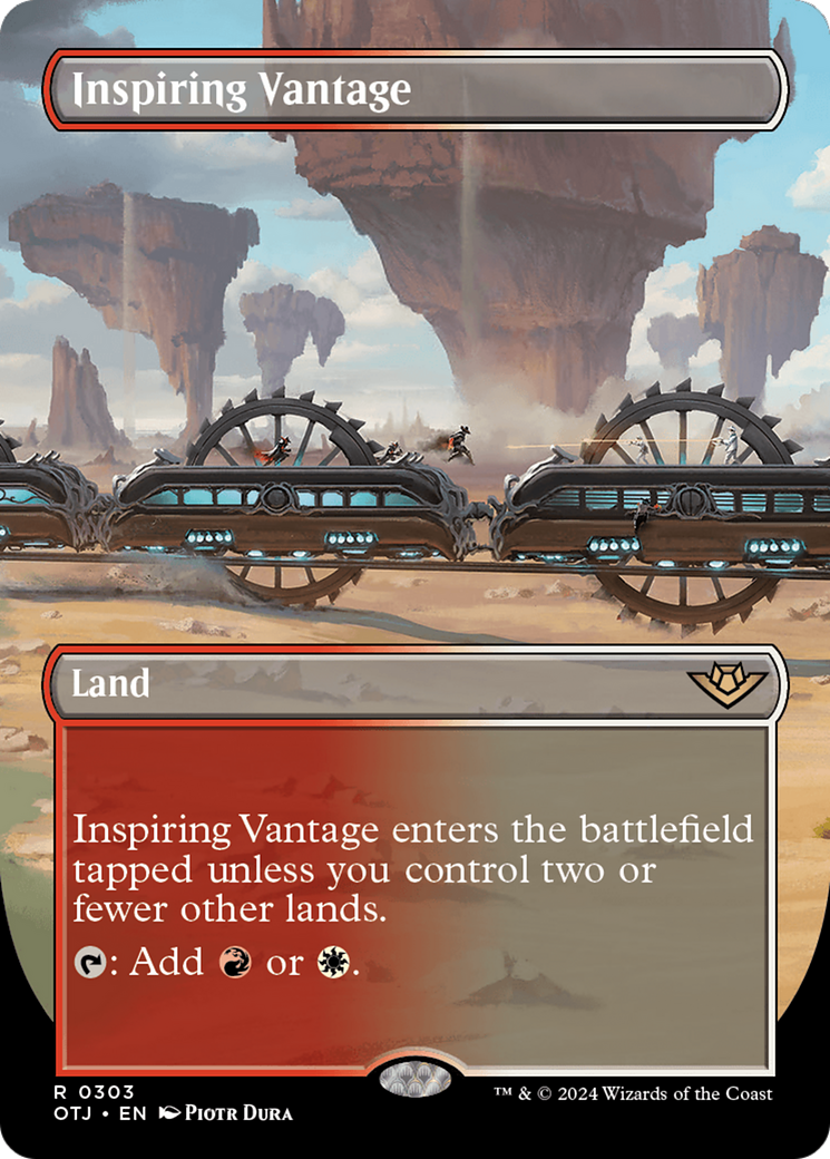 Inspiring Vantage (Borderless) [Outlaws of Thunder Junction] | Arkham Games and Comics