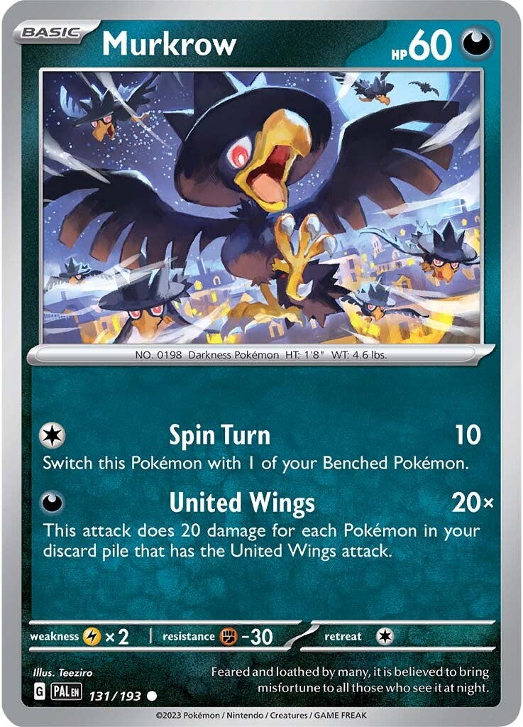 Murkrow (131/193) [Scarlet & Violet: Paldea Evolved] | Arkham Games and Comics