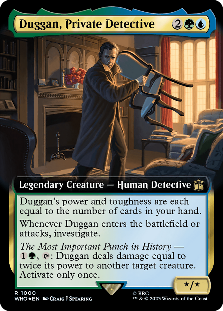 Duggan, Private Detective (Extended Art) (Surge Foil) [Doctor Who] | Arkham Games and Comics