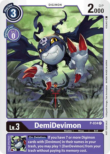 DemiDevimon [P-034] [Promotional Cards] | Arkham Games and Comics