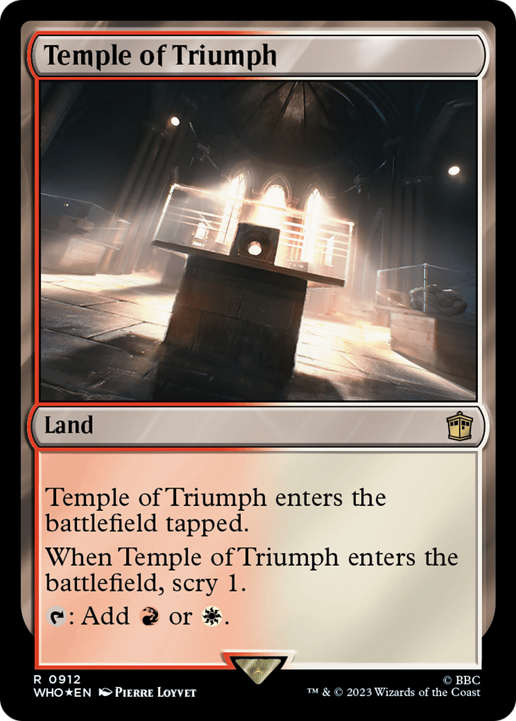 Temple of Triumph (Surge Foil) [Doctor Who] | Arkham Games and Comics