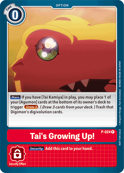 Tai's Growing Up! [P-024] [Promotional Cards] | Arkham Games and Comics