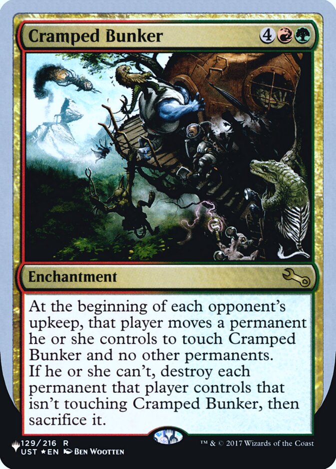 Cramped Bunker (Unfinity Foil Edition) [The List] | Arkham Games and Comics