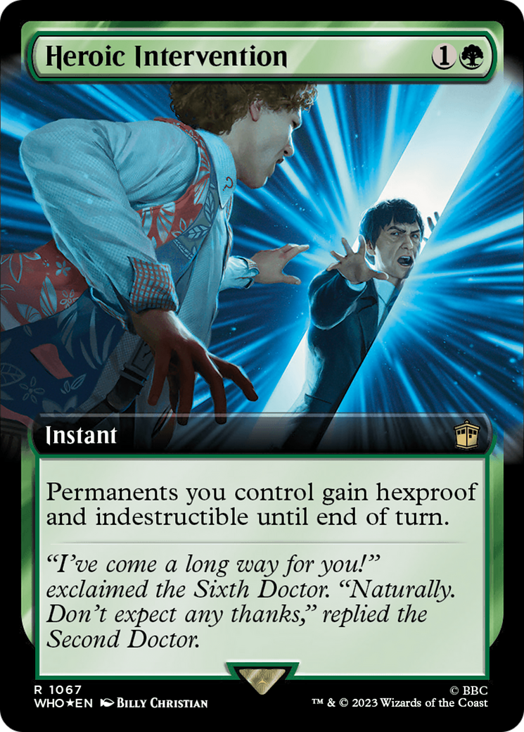 Heroic Intervention (Extended Art) (Surge Foil) [Doctor Who] | Arkham Games and Comics