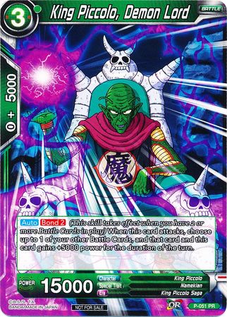 King Piccolo, Demon Lord (P-051) [Promotion Cards] | Arkham Games and Comics