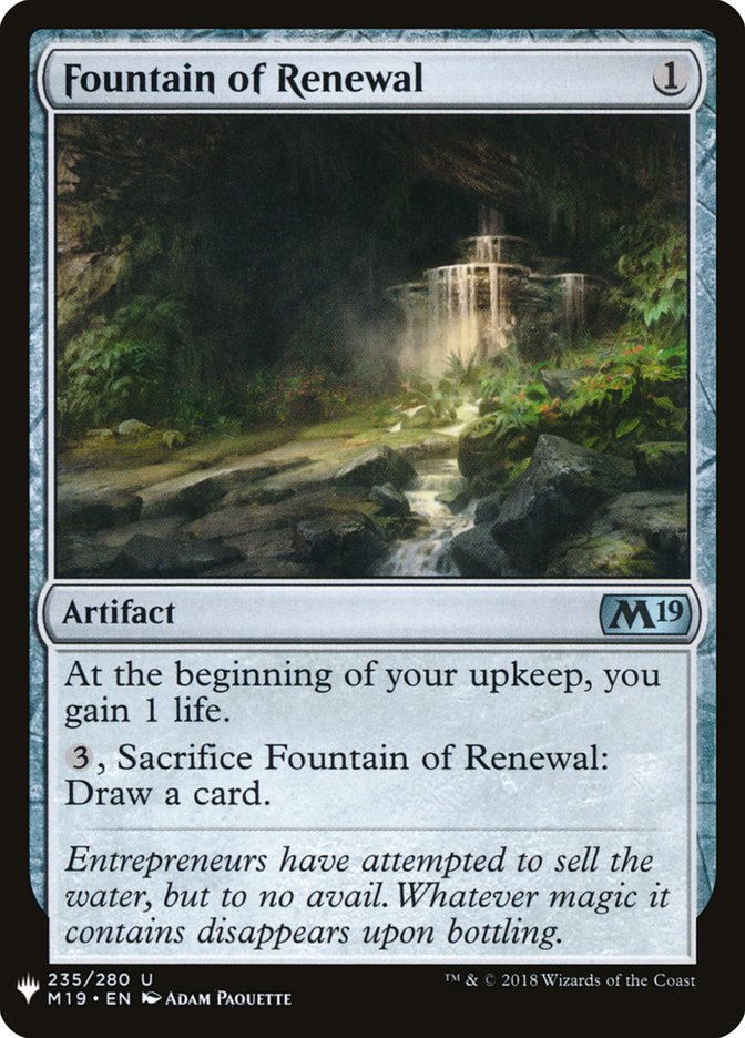 Fountain of Renewal [Mystery Booster] | Arkham Games and Comics