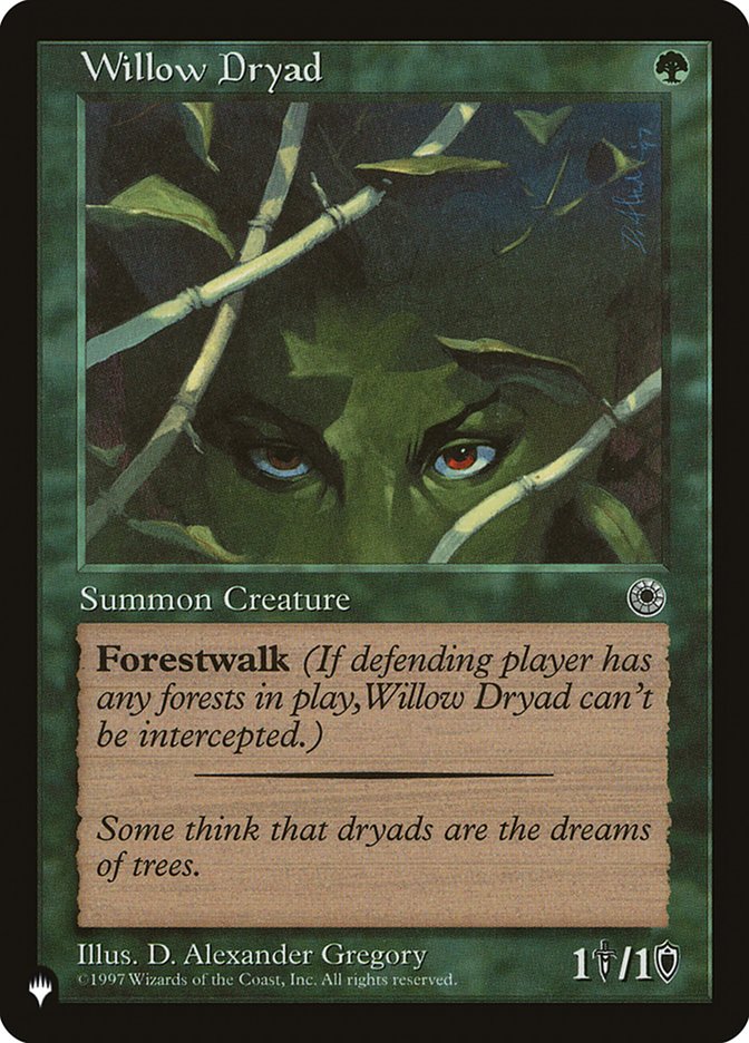 Willow Dryad [The List] | Arkham Games and Comics