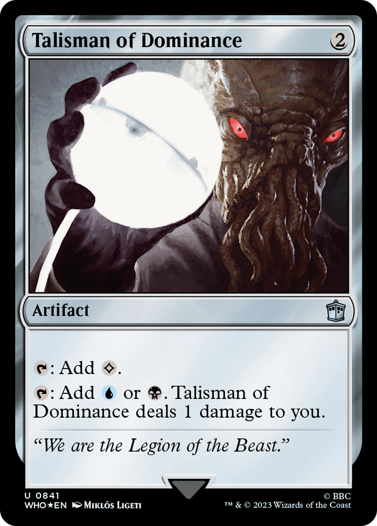 Talisman of Dominance (Surge Foil) [Doctor Who] | Arkham Games and Comics