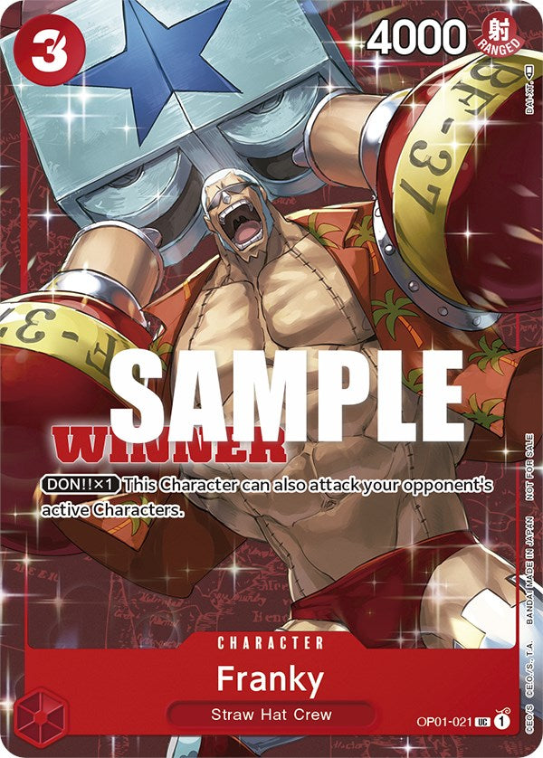 Franky (Tournament Pack Vol. 2) [Winner] [One Piece Promotion Cards] | Arkham Games and Comics