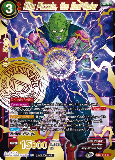 King Piccolo, the New Ruler (Alternate Art Set 2021 Vol. 3) (DB3-015) [Tournament Promotion Cards] | Arkham Games and Comics