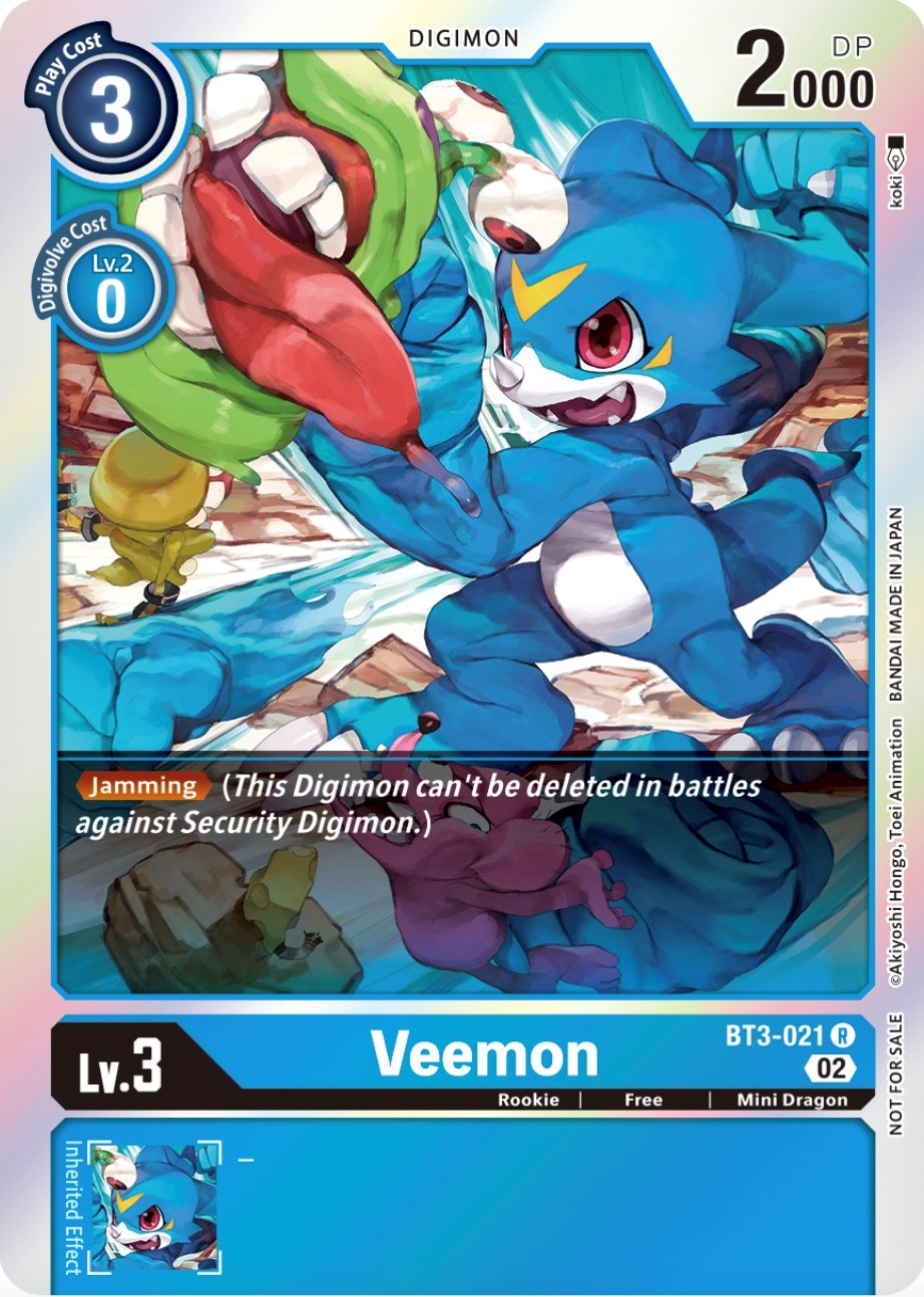 Veemon [BT3-021] (Official Tournament Pack Vol.8) [Release Special Booster Promos] | Arkham Games and Comics