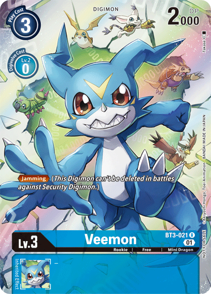 Veemon [BT3-021] (1-Year Anniversary Box Topper) [Promotional Cards] | Arkham Games and Comics