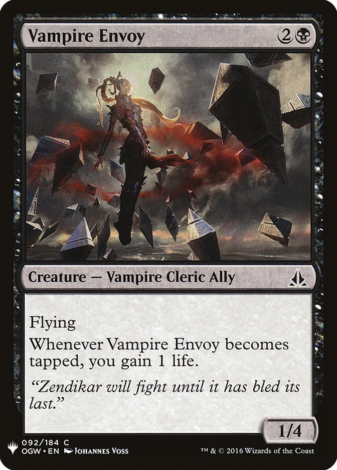 Vampire Envoy [Mystery Booster] | Arkham Games and Comics