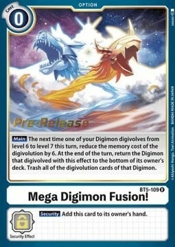 Mega Digimon Fusion! [BT5-109] [Battle of Omni Pre-Release Promos] | Arkham Games and Comics