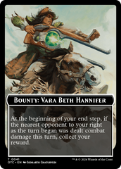 Bounty: Vara Beth Hannifer // Bounty Rules Double-Sided Token [Outlaws of Thunder Junction Commander Tokens] | Arkham Games and Comics