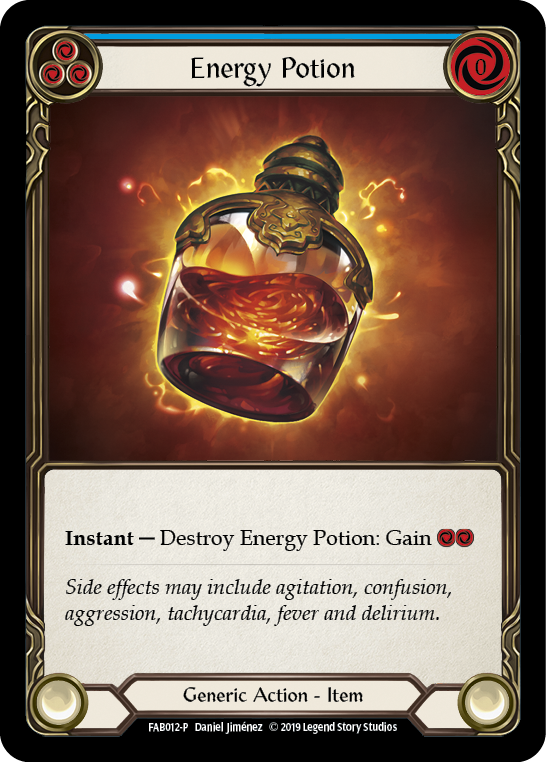 Energy Potion [FAB012-P] (Promo)  1st Edition Cold Foil | Arkham Games and Comics