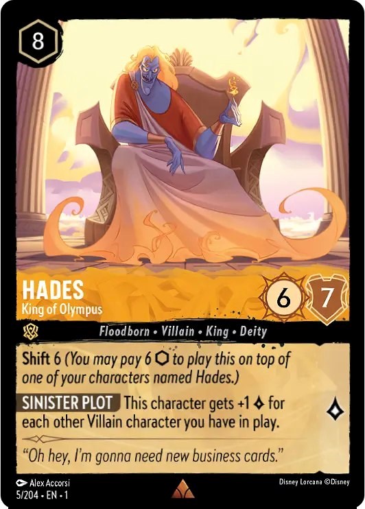 Hades - King of Olympus (Oversized) (5/204) [The First Chapter] | Arkham Games and Comics