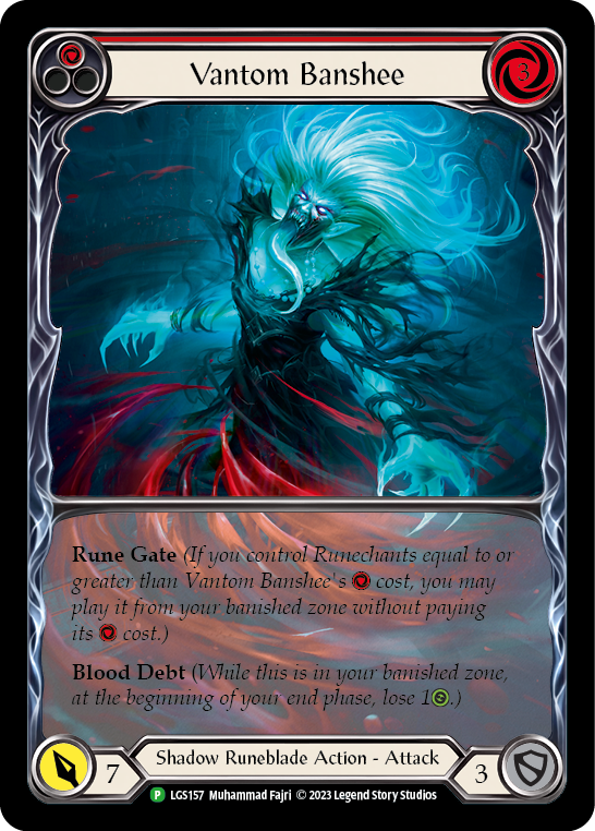 Vantom Banshee (Red) (Extended Art) [LGS157] (Promo)  Rainbow Foil | Arkham Games and Comics