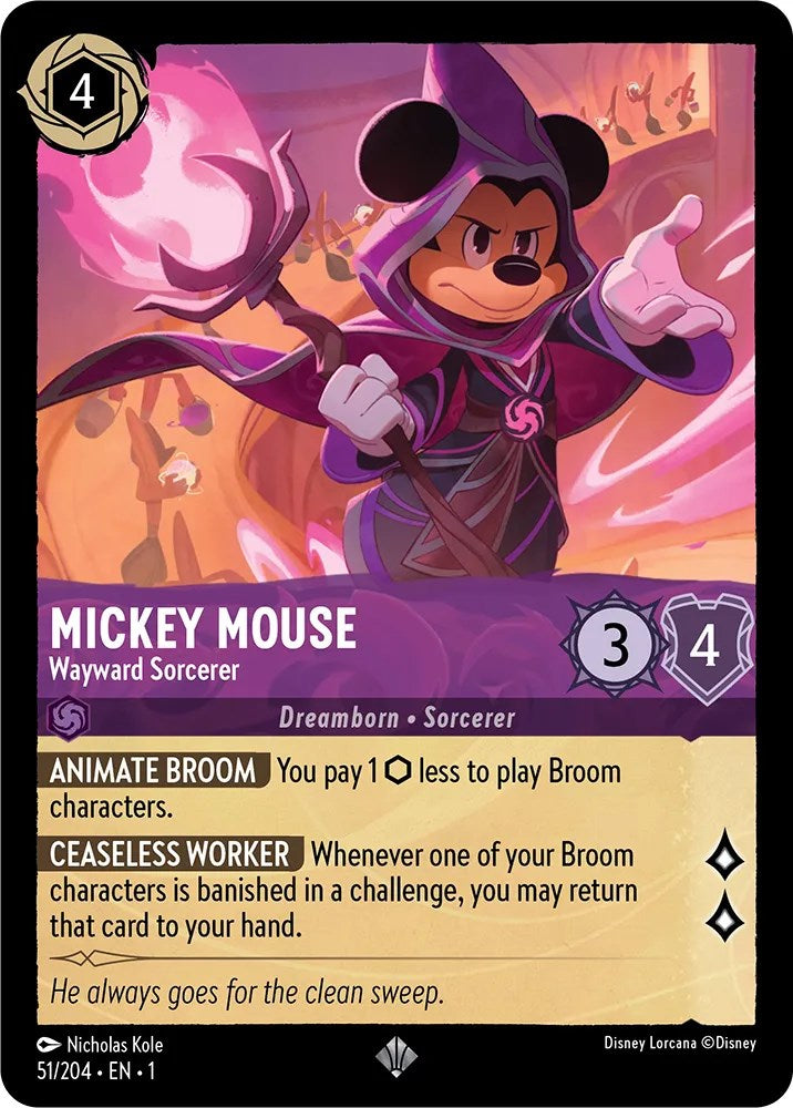 Mickey Mouse - Wayward Sorcerer (51/204) [The First Chapter] | Arkham Games and Comics