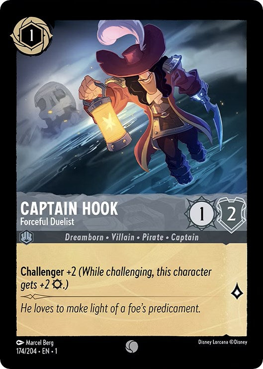 Captain Hook - Forceful Duelist (174/204) [The First Chapter] | Arkham Games and Comics