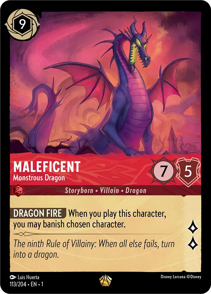 Maleficent - Monstrous Dragon (113/204) [The First Chapter] | Arkham Games and Comics