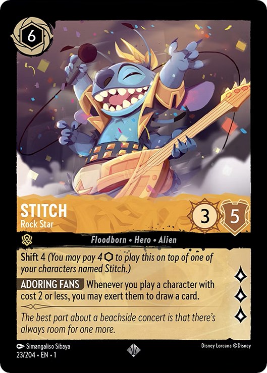 Stitch - Rock Star (23/204) [The First Chapter] | Arkham Games and Comics