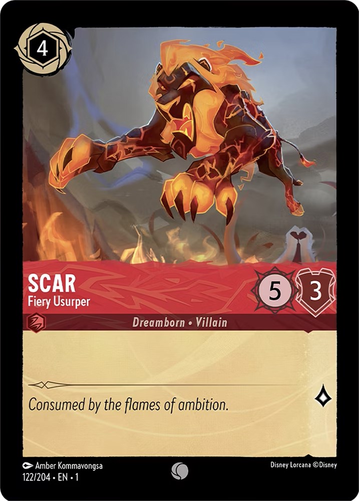 Scar - Fiery Usurper (122/204) [The First Chapter] | Arkham Games and Comics