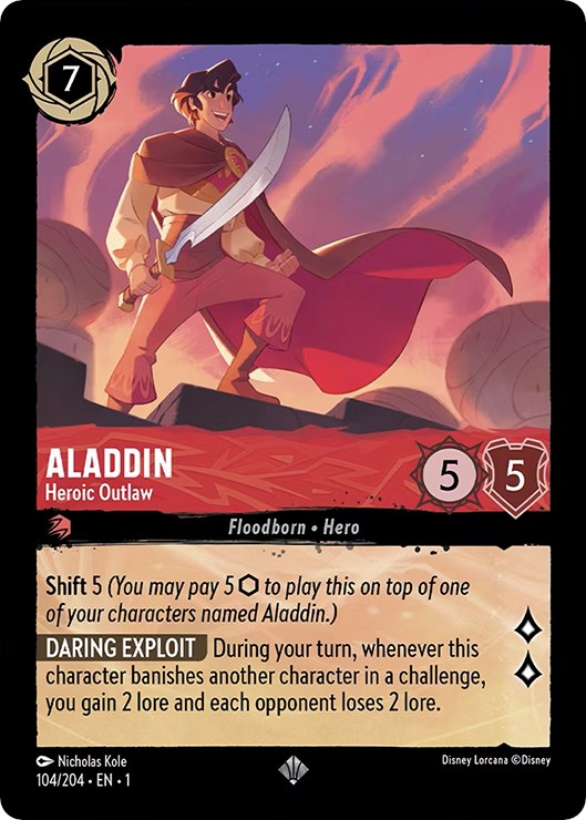 Aladdin - Heroic Outlaw (104/204) [The First Chapter] | Arkham Games and Comics
